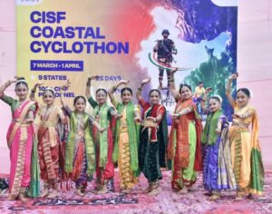 CISFના ૫૬મા સ્થાપના દિવસની ઉજવણીના ભાગરૂપે આયોજિત “ગ્રેટ ઈન્ડિયન કોસ્ટલ સાયક્લોથોન”ને સુરતથી ફ્લેગ ઓફ કરાવતા પોલીસ કમિશનર અનુપમસિંહ ગહલૌત